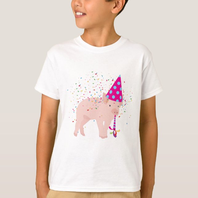 Schweinezucht - Tiere mit Party T-Shirt (Vorderseite)