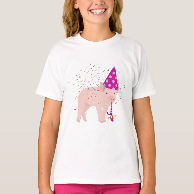 Schweinezucht - Tiere mit Party T-Shirt (Vorderseite)
