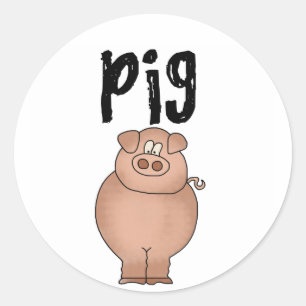 Schweinezucht - Tiergeschenke und -geschenke Runder Aufkleber