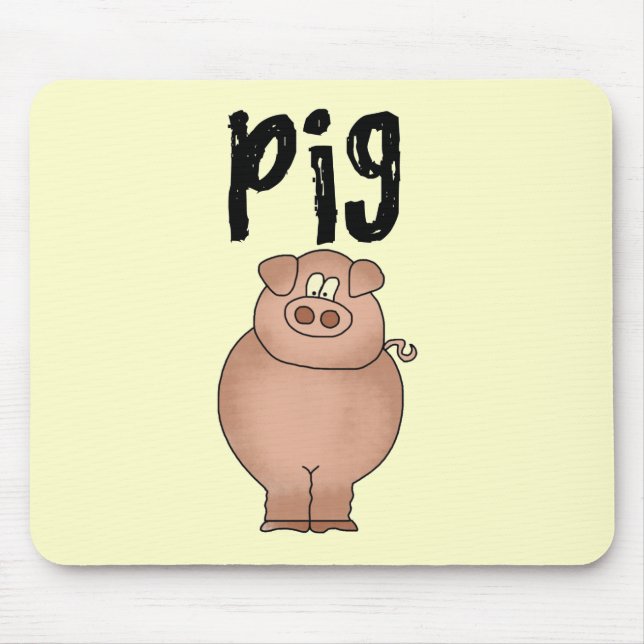 Schweinezuchtbetrieb-Tiert-shirts und Geschenke Mousepad (Vorne)