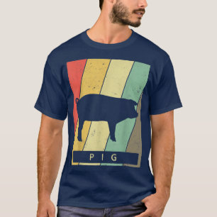 Schweinliebhaber Vintage Retro Tier T-Shirt