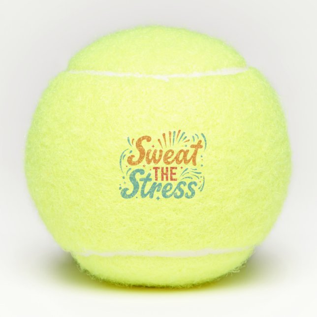 Schweiß die Stress Tennisbälle (Vorderseite)