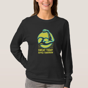 Schweiß heute, zerrissen morgen, lustiger Workout T-Shirt