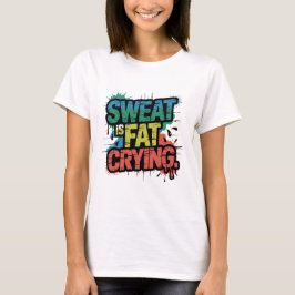 Schweiß ist fettgewaschene Motivierend Zitate T-Shirt