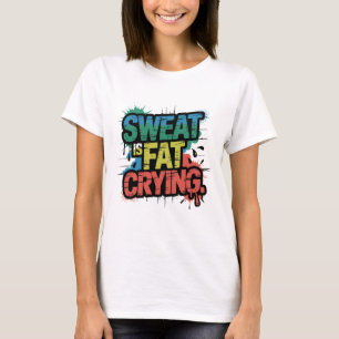 Schweiß ist fettgewaschene Motivierend Zitate T-Shirt