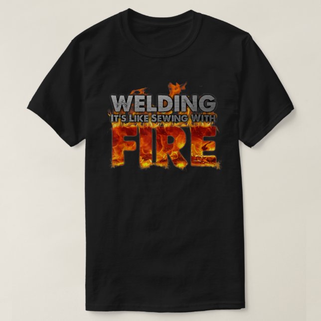 Schweiß ist wie mit Feuerschutzgeschenk nähen T-Shirt (Design vorne)