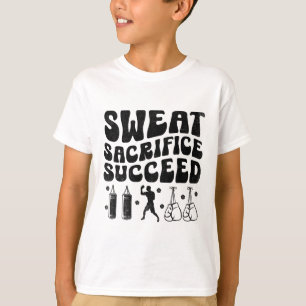 Schweiß Opfer Erfolg Boxer Sport Kraft Athlet T-Shirt