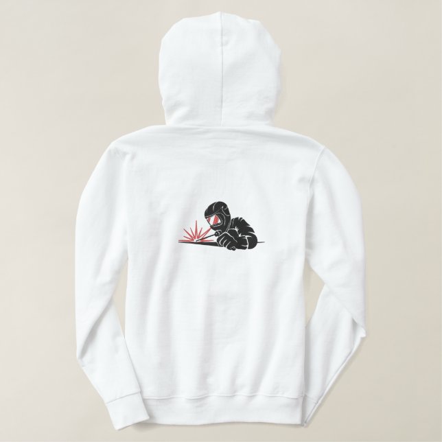 Schweißdesign Bestickter Hoodie (Design Rückseite)