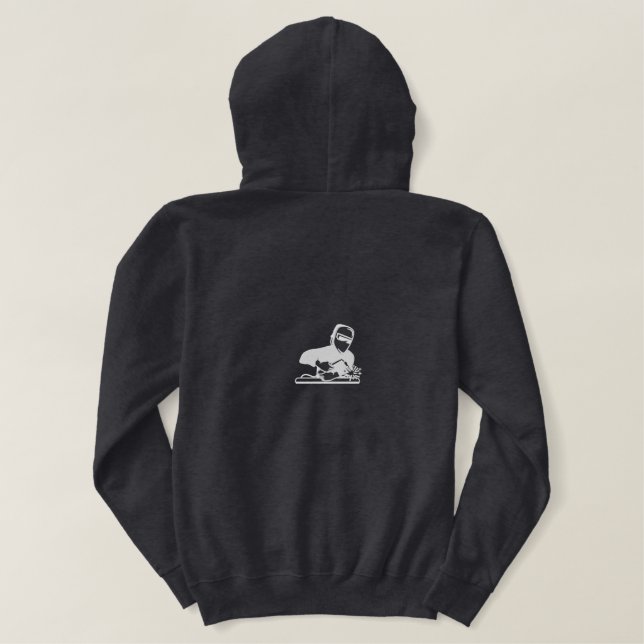 Schweißdesign Bestickter Hoodie (Design Rückseite)
