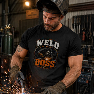 Schweiße wie ein Boss Schweißer T-Shirt Lustiges S