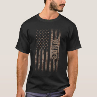 Schweißen der amerikanischen Flagge T-Shirt