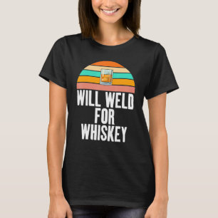 Schweißen für Whisky-Gag im Vintage-Stil für Schwe T-Shirt