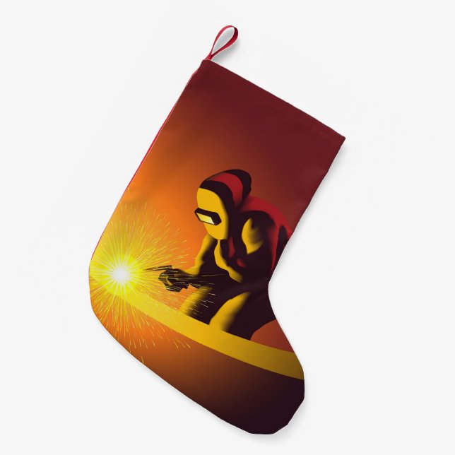 Schweißen Kleiner Weihnachtsstrumpf (Vorderansicht (hängend))