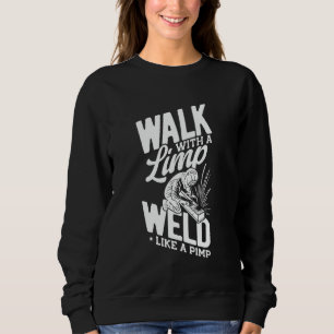 Schweißen, Lichtbogen- & Tig-Schweißen, Metallarbe Sweatshirt