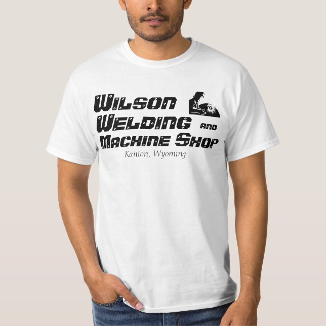 Schweißen, Maschinenwerkstatt-T - Shirt (Vorderseite)