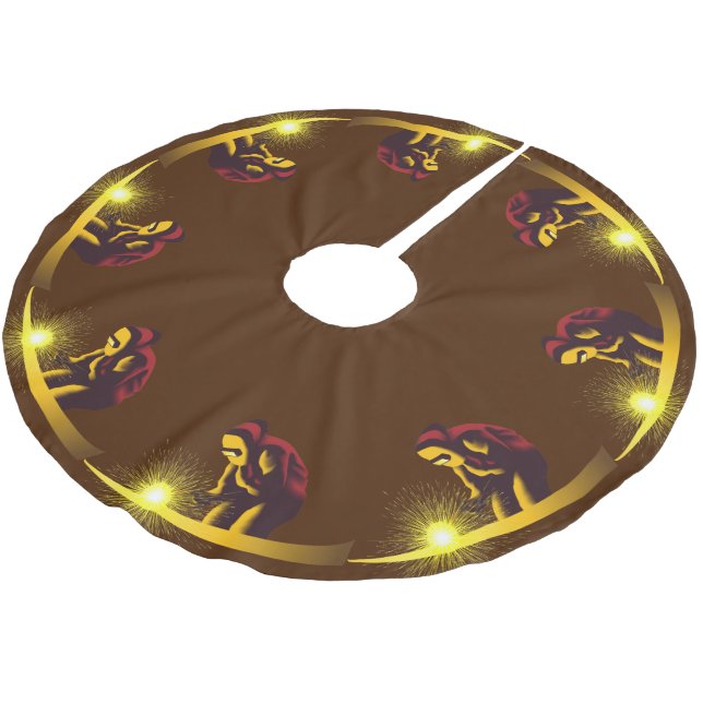 Schweißen Polyester Weihnachtsbaumdecke (Schrägansicht)