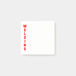 Schweißen Post-it Klebezettel