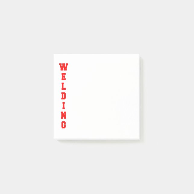 Schweißen Post-it Klebezettel (Vorderseite)