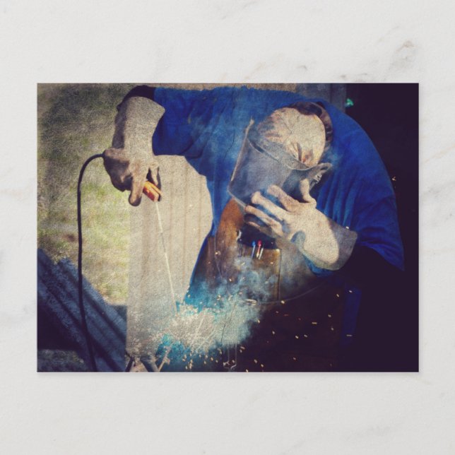 Schweißen Postkarte (Vorderseite)