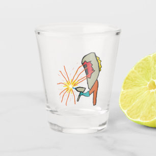 Schweißen Schnapsglas