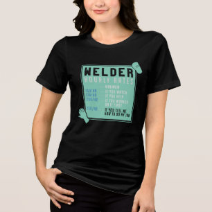 Schweißen - Schweißerstundensätze Tri-Blend Shirt