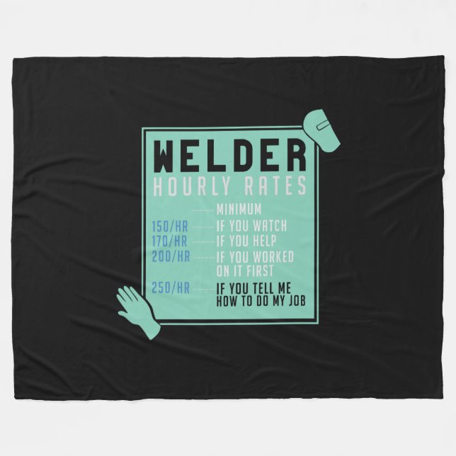 Schweißen - Schweißstundensätze Fleecedecke (Vorderseite (Horizontal))
