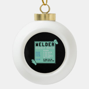 Schweißen - Schweißstundensätze Keramik Kugel-Ornament