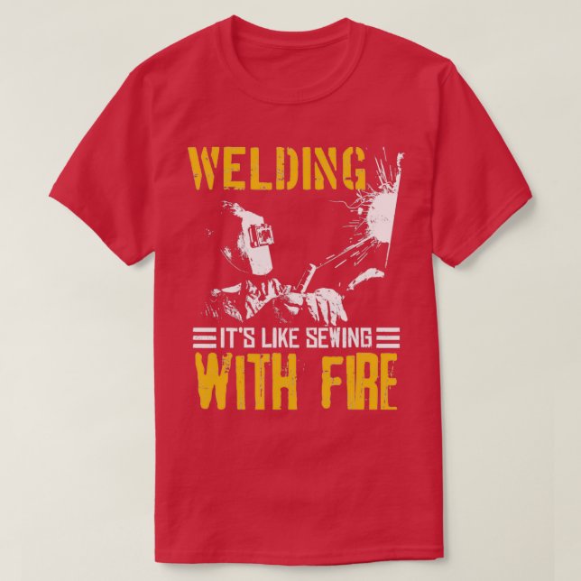 SCHWEISSEN SIE ITx27S WIE MIT FEUERSCHEIDUNGEN. T-Shirt (Design vorne)