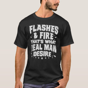Schweißen von Blitzen und Feuer, was der wahre Men T-Shirt