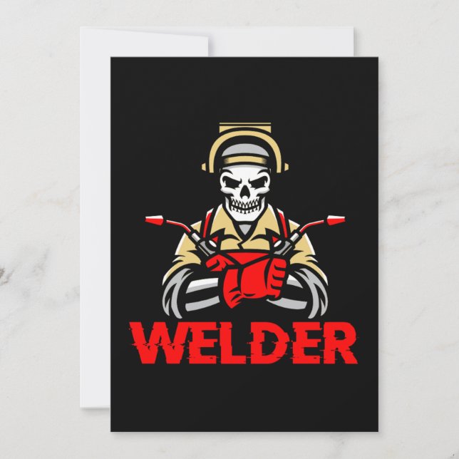 Schweißen von Metallwerkstoffen aus Schweißnähten Einladung (Vorderseite)