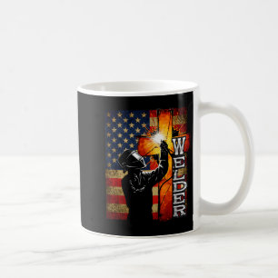 Schweißer Amerikanische Flagge Schweißen Glaube Kr Kaffeetasse