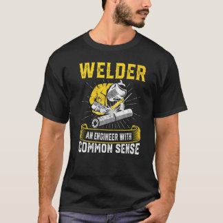 Schweißer eines Ingenieurs mit gesundem Schweißer T-Shirt