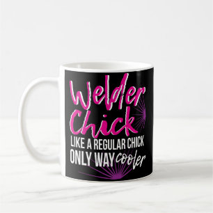 Schweißer-Küken-Frauen-Kaffee-Tassen-Mama-lustig Kaffeetasse