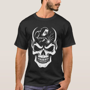 Schweißer Schädel Schweiß Humor Metallarbeiter T-Shirt