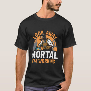 Schweißer Schweißen Metallarbeiter Wegschauen Ster T-Shirt