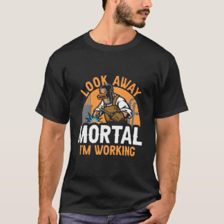 Schweißer Schweißen Metallarbeiter Wegschauen Ster T-Shirt