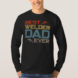 Schweißer Schweißen Vater Vintage Retro Best Schwe T-Shirt