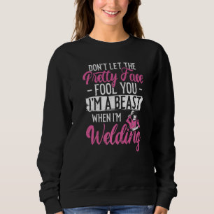 Schweißer Schweißen weiblicher Schweißer Vintage L Sweatshirt