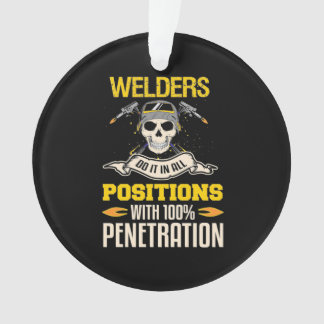 Schweisser tun es in jeder Position Ornament
