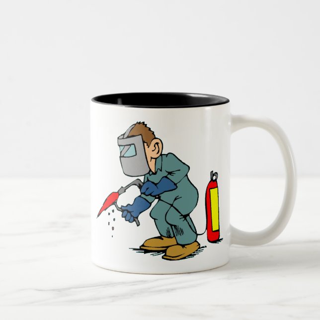 Schweißer Zweifarbige Tasse (Rechts)