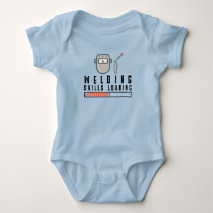 Schweißfertigkeiten Laden Lustiges Schweißen  Baby Strampler