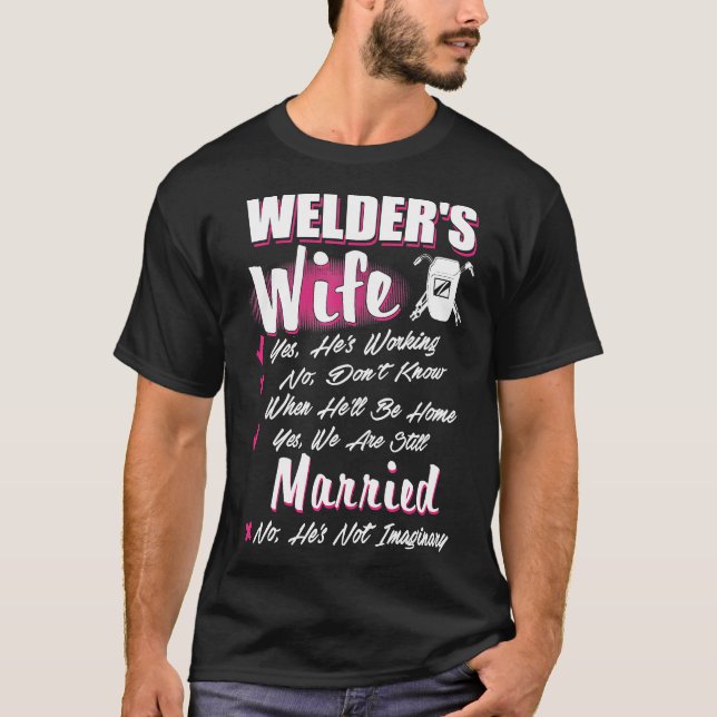 Schweissgeschenk Ja Wir Verheiratet Schweisser-Ehe T-Shirt (Vorderseite)