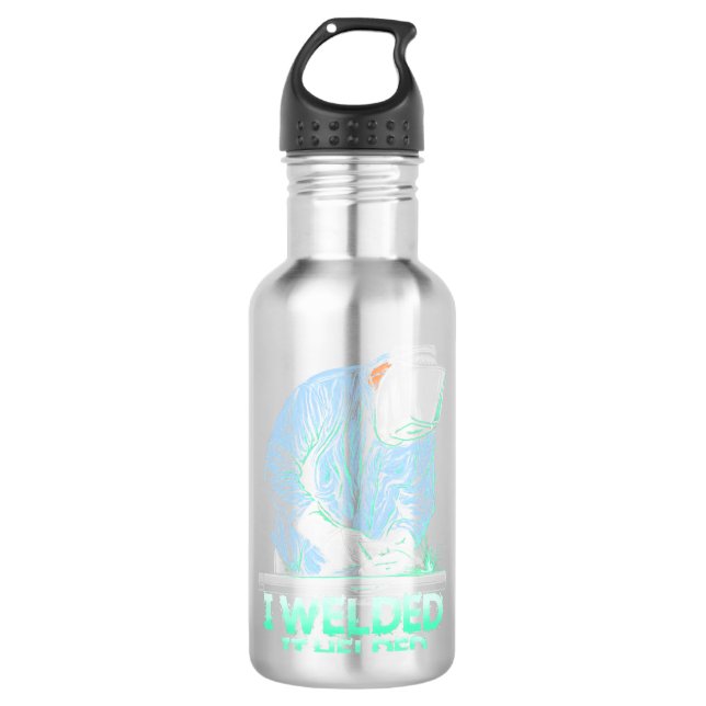 Schweißnähte Edelstahlflasche (Vorderseite)