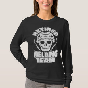 Schweißschädel Metallarbeiter Rentner Schweißer T-Shirt