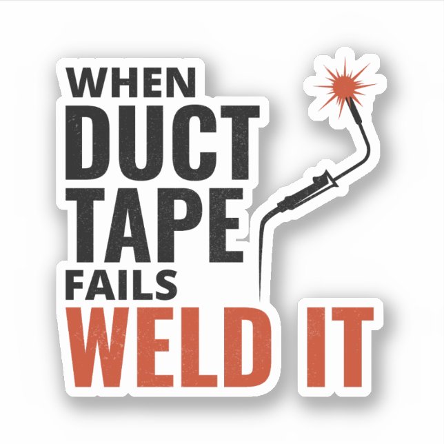 Schweissschweißen Weld Metallfabrikation Funny Aufkleber (Vorderseite)
