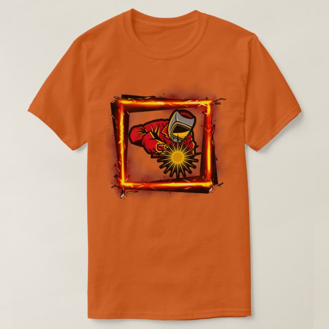 Schweissschweisser Job Welder Weld T-Shirt (Design vorne)