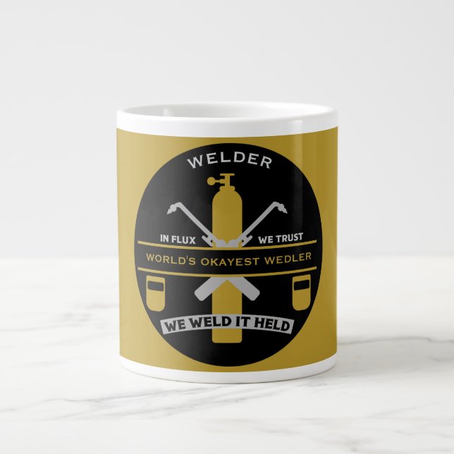 Schweißwitz-Geschenk Jumbo-Tasse (Vorderseite)