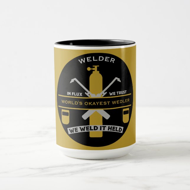 Schweißwitz-Geschenk Tasse (Zentrum)