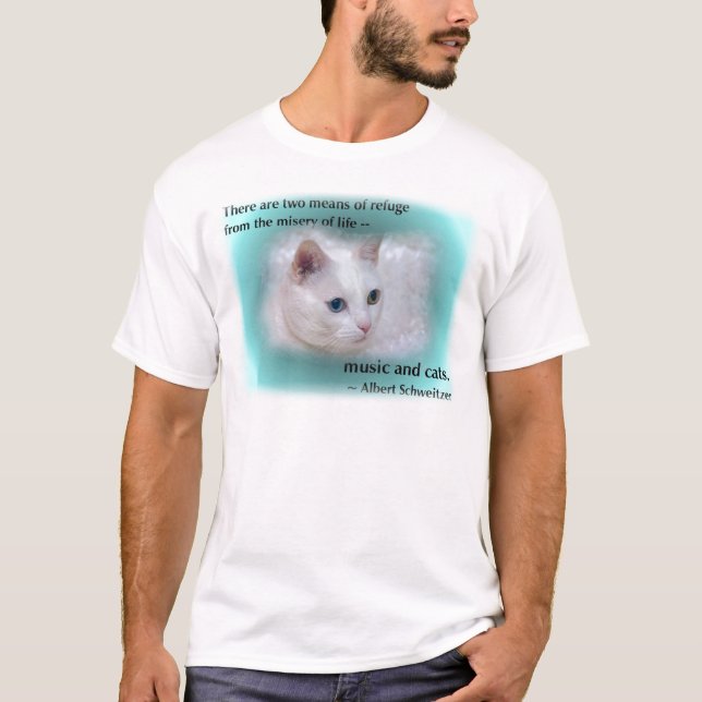 Schweitzers Katze T-Shirt (Vorderseite)