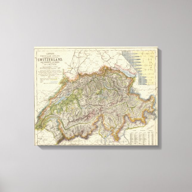 Schweiz 10 leinwanddruck (Vorderseite)